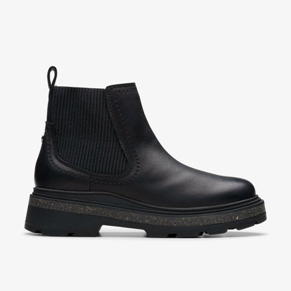 Hencroft Step Waterproof Black Leather | Clarks Onsale