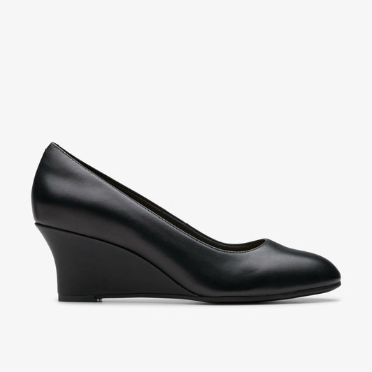 Olivette Pearl Black Leather | Clarks Onsale