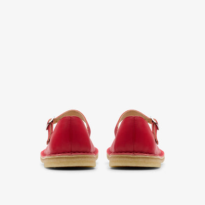 Desert Jane Red Leather | Clarks US