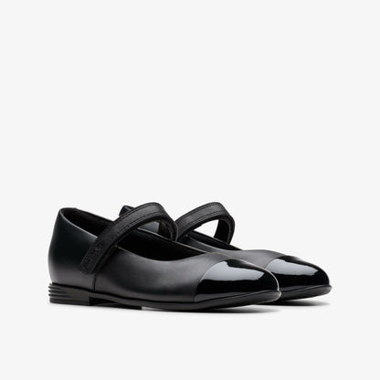 Finja Gem Older Black Leather | Clarks For Sale