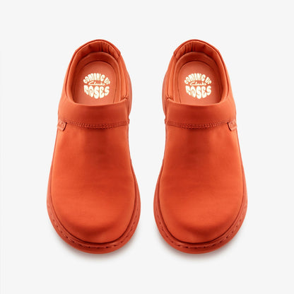 Martine Rose Clog 2 Womens Orange Textile | Clarks