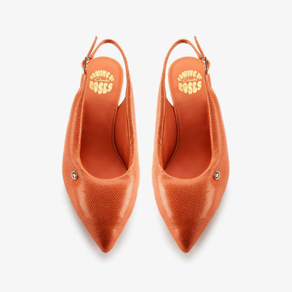 Martine Rose Sling 1 Womens Orange Interest Leather | Clarks For Sale