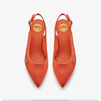 Martine Rose Sling 2 Womens Orange Textile | Clarks Onsale