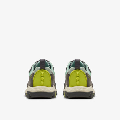 Steggy 2 Park Kid Grey/Green | Clarks Onsale