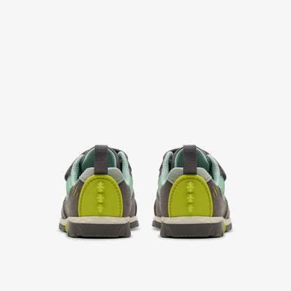 Steggy 2 Park Toddler Grey/Green | Clarks Sale