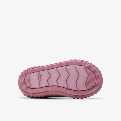 Foxing Stitch Toddler Pink Fabric | Clarks For Sale