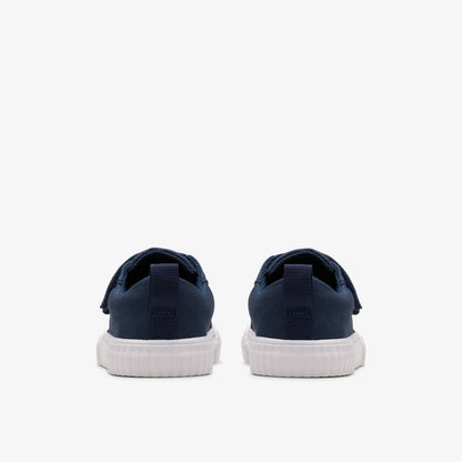 Foxing Vibe Toddler Navy Canvas | Clarks