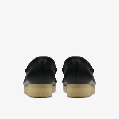 Wallabee Loafer HBIT Black/White Leather | Clarks For Sale