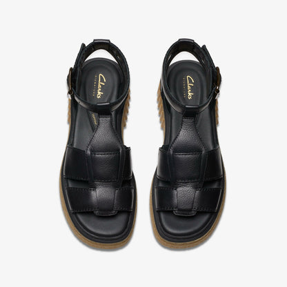 Evamar Sun Black Leather | Clarks For Sale