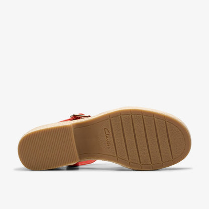 Coledale Strap Bright Red Leather | Clarks Sale