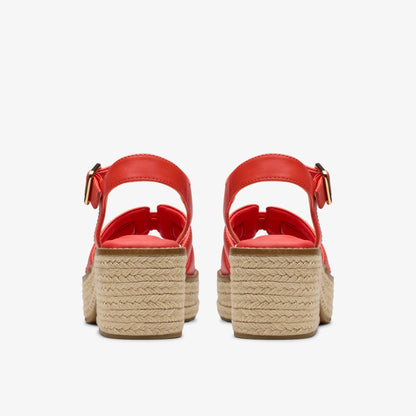 Coledale Strap Bright Red Leather | Clarks Sale