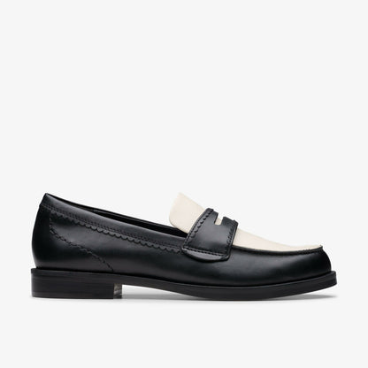 Straven Edge Black Combination Leather | Clarks US