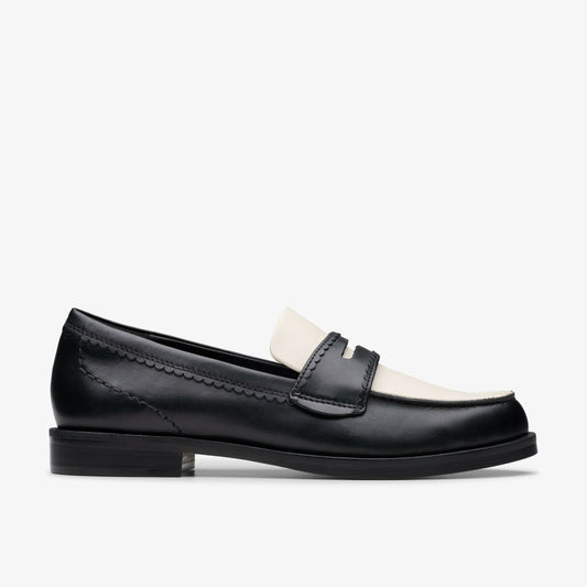 Straven Edge Black Combination Leather | Clarks US
