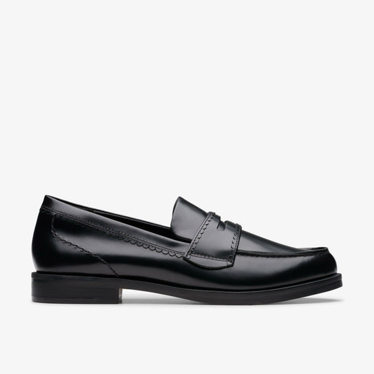 Straven Edge Black Leather | Clarks Onsale