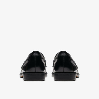 Straven Edge Black Leather | Clarks Onsale