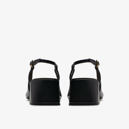 Nyta 45 Sling Black Combination Leather | Clarks For Sale