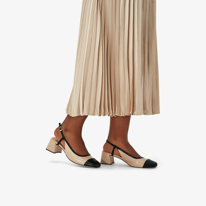Nyta 45 Sling Sand Combination Leather | Clarks US