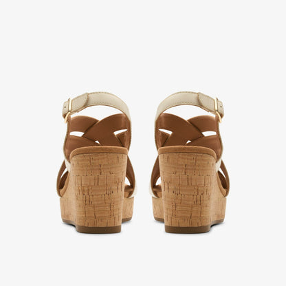 Sabina Sling Cream Leather | Clarks For Sale