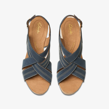 Sabina Sling Navy Nubuck | Clarks For Sale