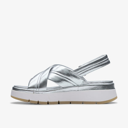 Tuscan Cross Silver Leather | Clarks For Sale