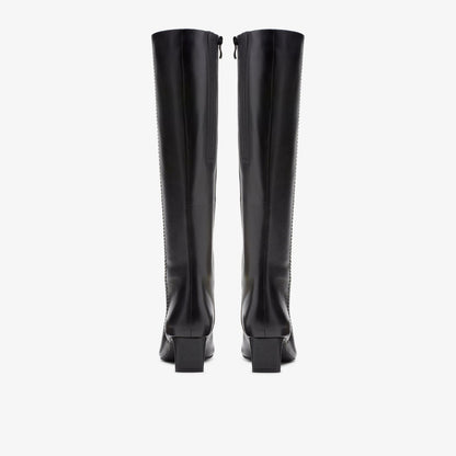 Edina Tall Black Leather | Clarks Onsale