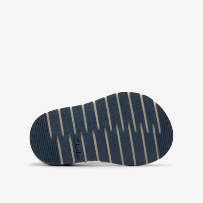 Playsun Toddler Navy Leather | Clarks
