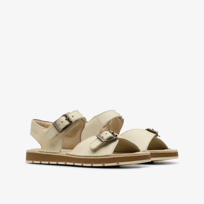 Playsun Kid Off White Leather | Clarks Sale