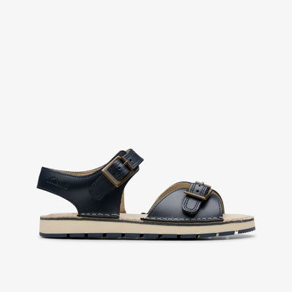 Playsun Kid Navy Leather | Clarks Discount