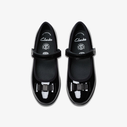 Finja Tap Older Black Patent | Clarks US