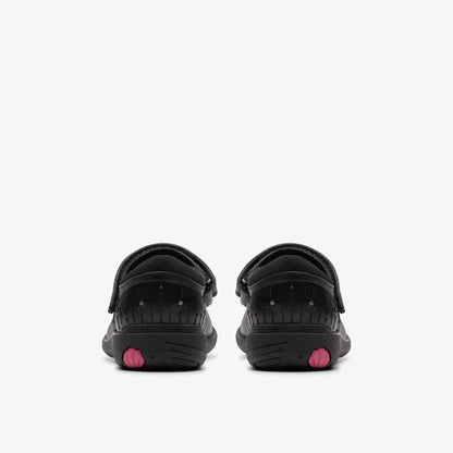 Relda Wish Kid Black Leather | Clarks