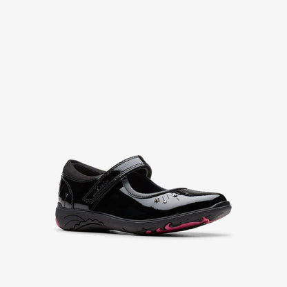 Relda Wish Kid Black Patent | Clarks US