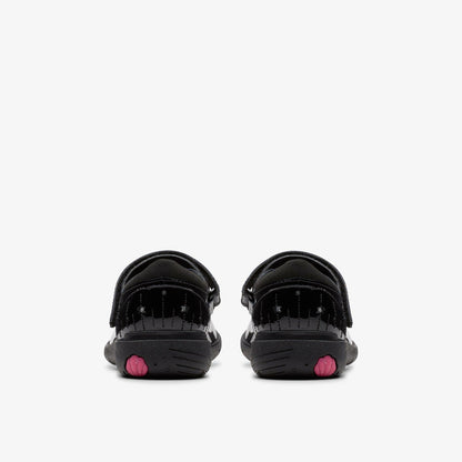 Relda Wish Kid Black Patent | Clarks US