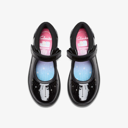 Relda Wish Kid Black Patent | Clarks US
