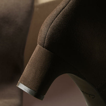 Edina Tall Dark Brown Suede | Clarks Sale