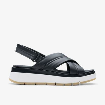 Tuscan Cross Black Leather | Clarks Discount