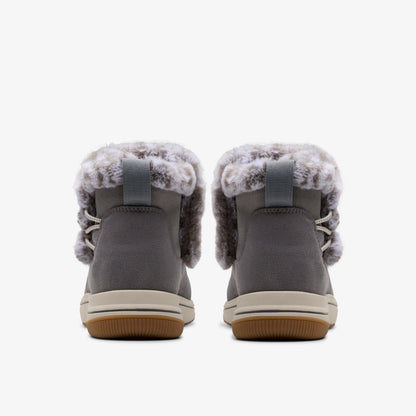 Brinkley Fur Dark Grey | Clarks