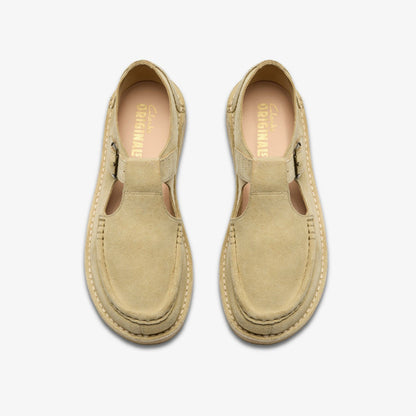 Nomad T Bar Maple Suede | Clarks