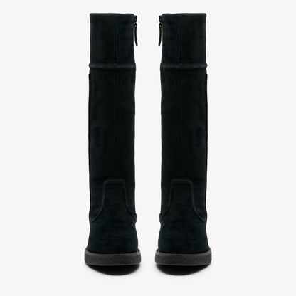 Nella Hi Black Suede | Clarks Discount