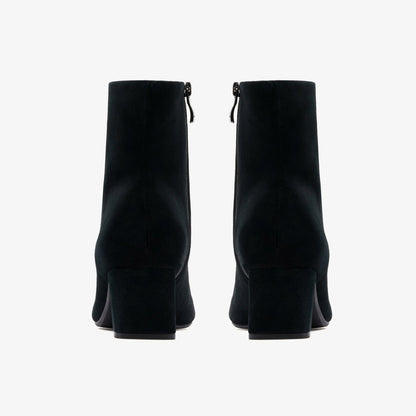 Fernie Zip Black Suede | Clarks