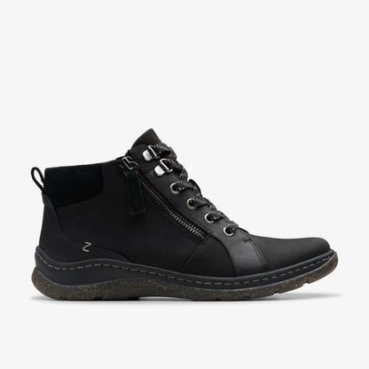 Orlene Top Waterproof Black Nubuck | Clarks
