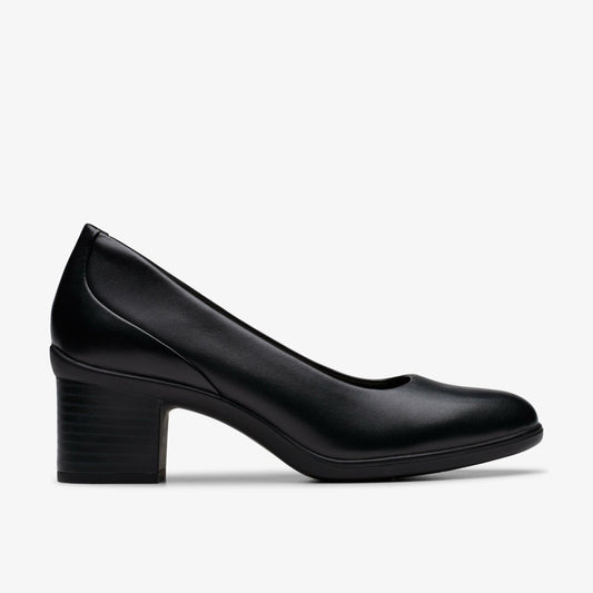 Shaya Poppy Black Leather | Clarks For Sale
