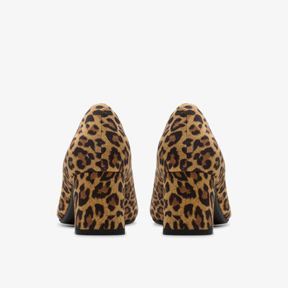 Fernie Court Leopard Suede | Clarks Discount