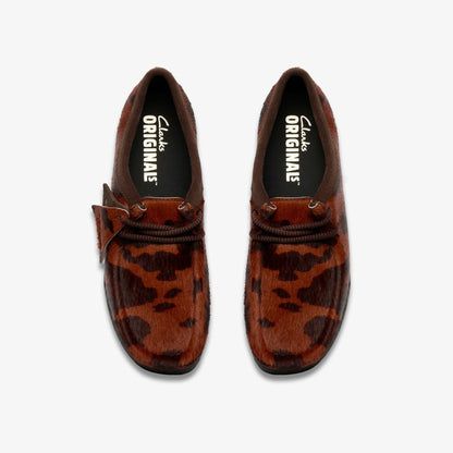 Wallabee Brown Cow Print | Clarks US