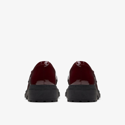 Orinoco 3 Edge Burgundy Patent | Clarks Onsale
