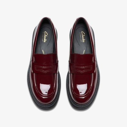 Orinoco 3 Edge Burgundy Patent | Clarks Onsale