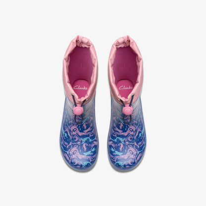 Tarri Race Kid Blue Combination | Clarks Discount