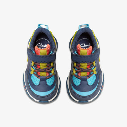 Feather Track Toddler Navy Combination | Clarks Onsale
