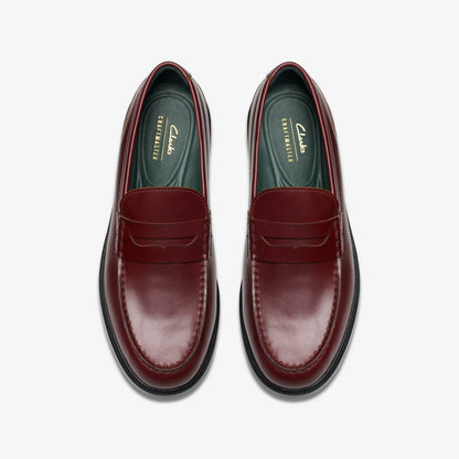 Craft James Lo Loafer Wine Leather | Clarks Discount
