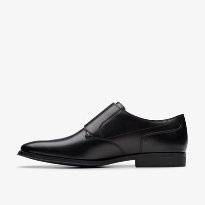 Paulton Monk Black Leather | Clarks