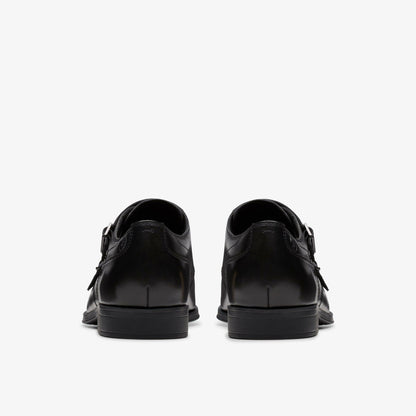 Paulton Monk Black Leather | Clarks